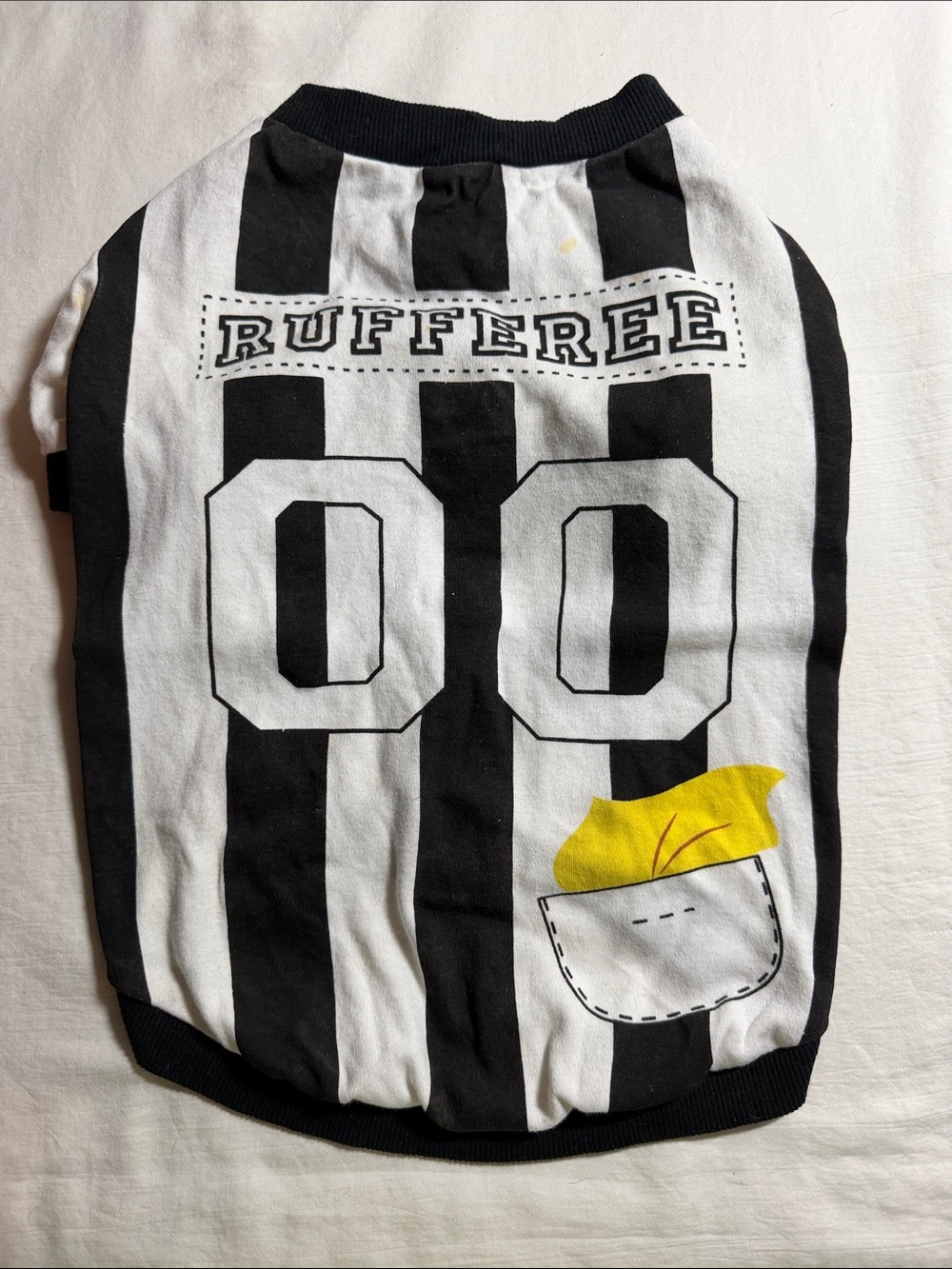 Dog Halloween Black & White Striped